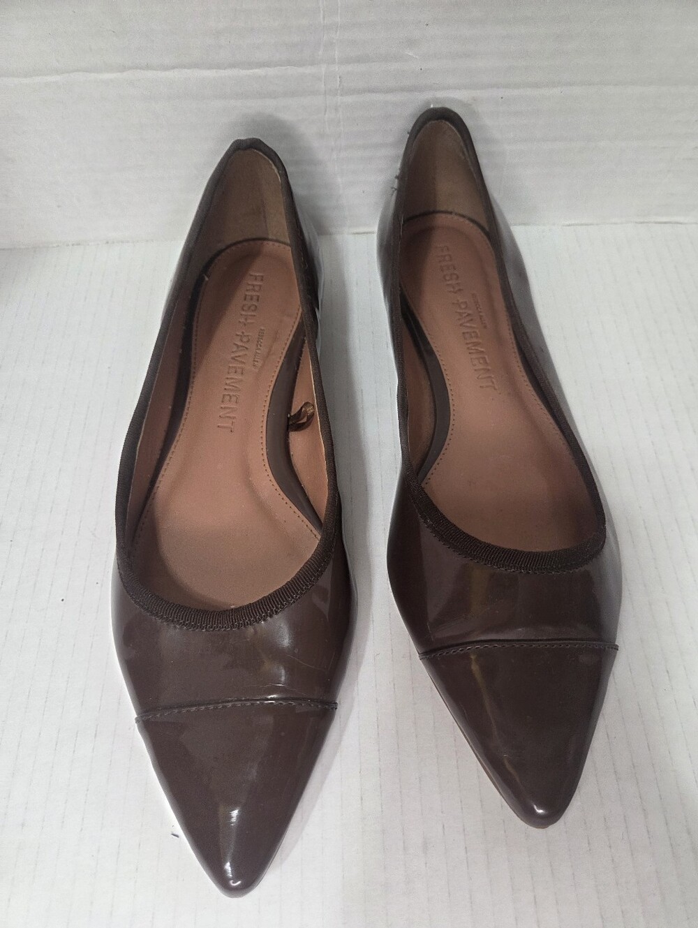Rebecca Allen Nude Skim Ballet Patent Leather Ballet Flat